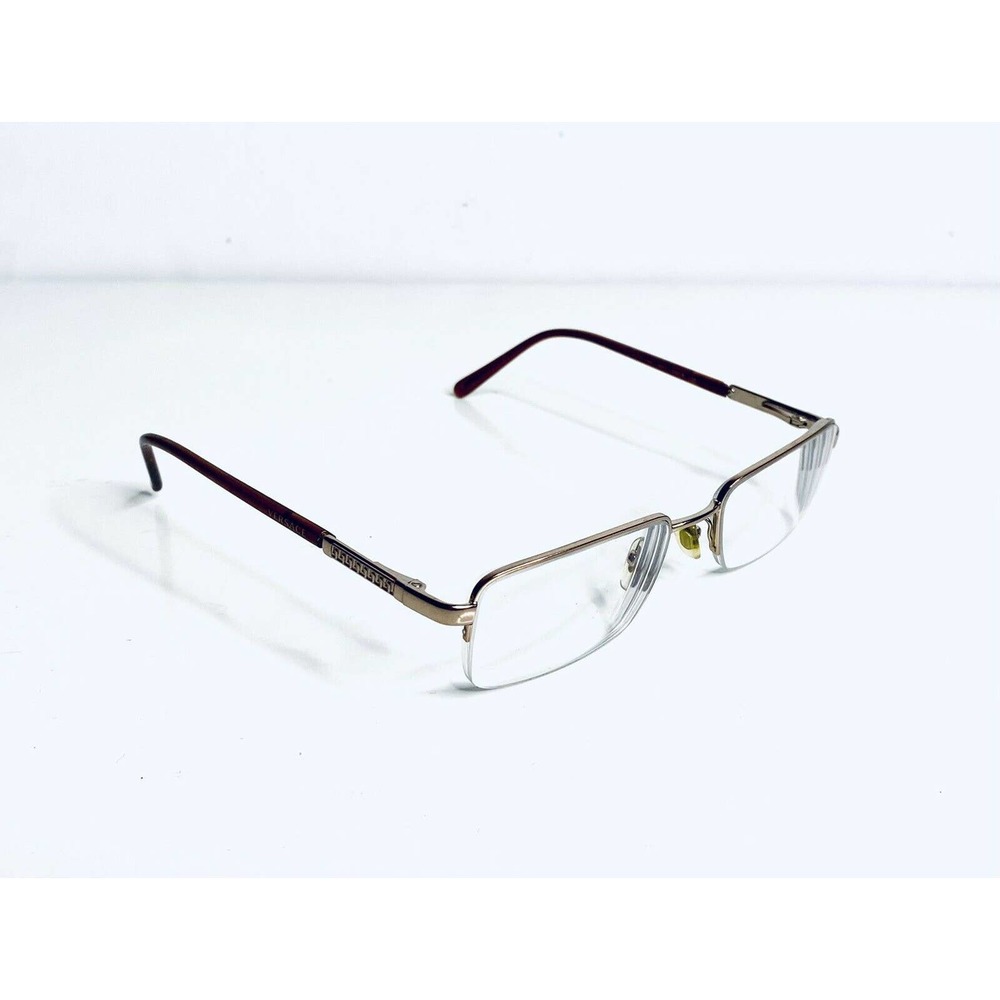 Vtg Versace Gold Rectangular Glasses - image 4